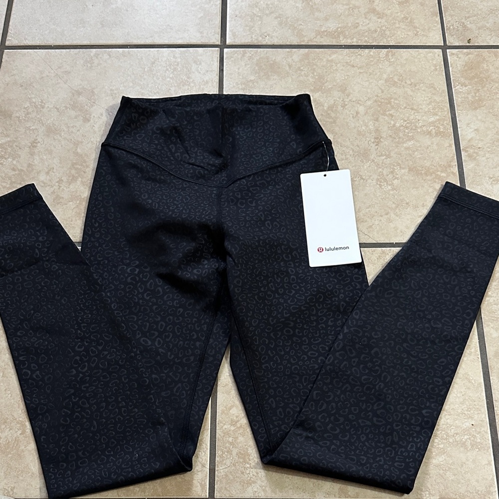 lululemon athletica Black Patterned Leggings